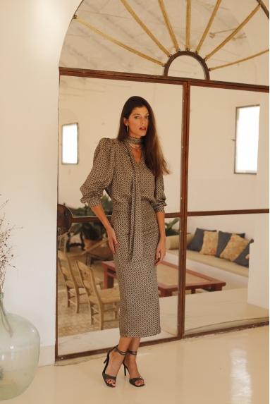 Falda midi Abby