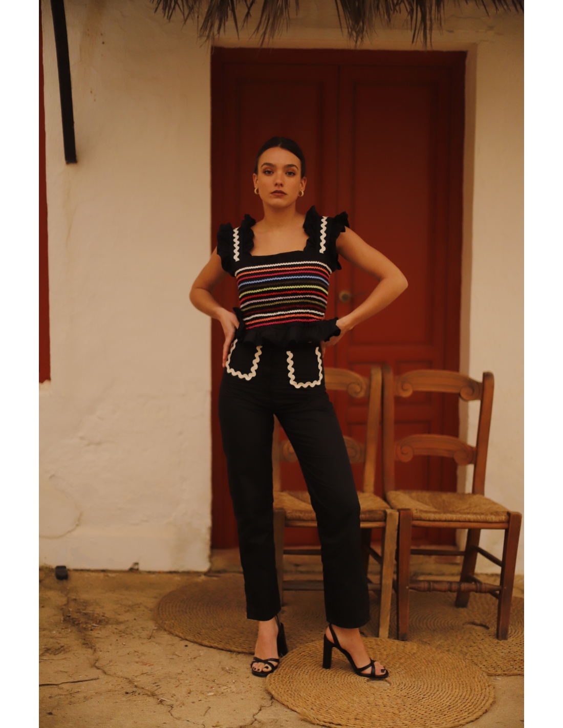 Pantalon Mexico negro