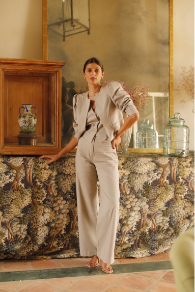Pantalón Espiga Beige