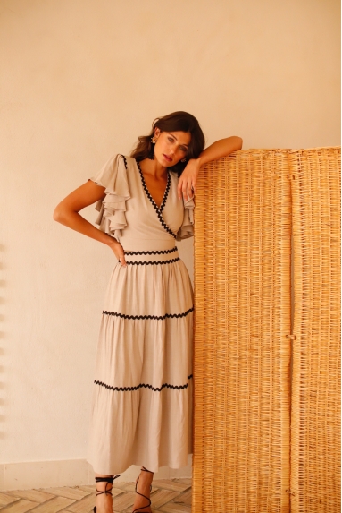 Falda Farolillo Beige
