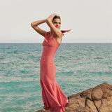 VESTIDO FRESA VOLANTE