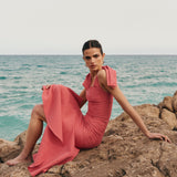 VESTIDO FRESA VOLANTE