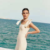 JAZMINE RUFFLE DRESS