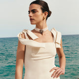 JAZMINE RUFFLE DRESS