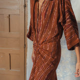 INDIA IKAT DRESS COPPER
