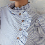 OLIVIA RUFFLE OXFORD SHIRT