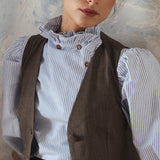 OLIVIA RUFFLE OXFORD SHIRT