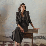 GABI BROWN MARINE STRIPED BOLERO JACKET