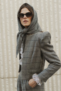 NAVY PLAID MATADOR JACKET