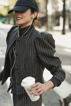 STRIPED GREY MATADOR JACKET