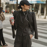 STRIPED GREY MATADOR JACKET