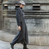 PRINCE OF WALES CHECK NAVY SKIRT