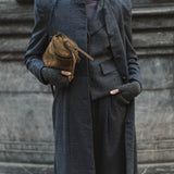 NAVY PRINCE OF WALES CHECK COAT