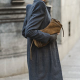 NAVY PRINCE OF WALES CHECK COAT