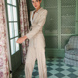 PANTALÓN LEONOR RAYA DIPLOMATICA BEIGE