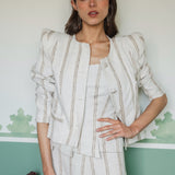 MATADOR MARIANA IVORY EMBROIDERED STRIPE