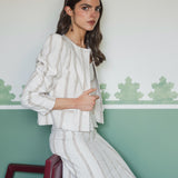 MATADOR MARIANA IVORY EMBROIDERED STRIPE