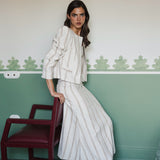 MATADOR MARIANA IVORY EMBROIDERED STRIPE