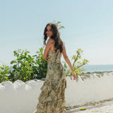 FALDA VOLANTES CACHEMIR OLIVA