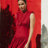 VESTIDO SOFÍA ROJO FRESÓN