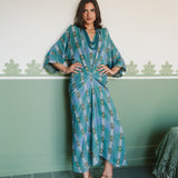 VESTIDO IKAT PETRA AZUL