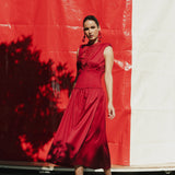 VESTIDO SOFÍA ROJO FRESÓN