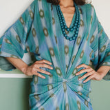 VESTIDO IKAT PETRA AZUL