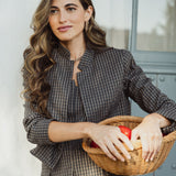 CHAQUETA TORERA CUELLO MAO MARIETA CUADROS