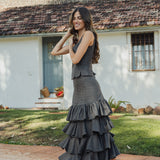 FALDA VOLANTES MARIETA CUADROS