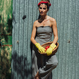 PANTALÓN JULIETA VICHY AZUL MARINO