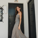 FALDA JULIETA VICHY AZUL MARINO