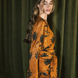 TOP KIMONO CANELA FLOR NEGRA