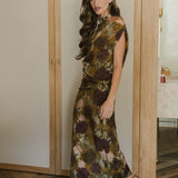 VESTIDO NUDO LORETO ESTAMPADO