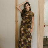 VESTIDO NUDO LORETO ESTAMPADO