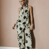 TOP FLUIDO GILDA FLOR NEGRA