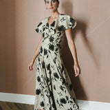 TOP GILDA VOLANTE FLOR NEGRA