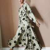 FALDA TABLAS GILDA FLOR NEGRA