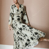FALDA TABLAS GILDA FLOR NEGRA