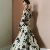 FALDA TABLAS GILDA FLOR NEGRA