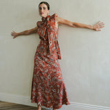 FALDA CACHEMIR CORAL