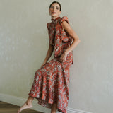 FALDA CACHEMIR CORAL