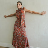 FALDA CACHEMIR CORAL