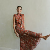 FALDA CACHEMIR CORAL